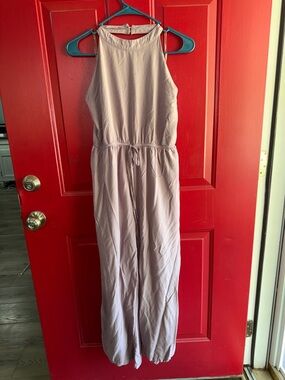 Listicle Mauve Sleeveless Halter Jumpsuit